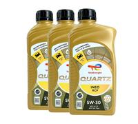 Total Quartz Ineo RCP 5W-30 Huile Moteur, Peugeot PSA B71 2290, 3x1 Litre
