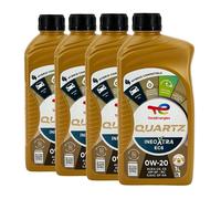 Total quartz Ineo Xtra EC6 SAE 0W-20 Huile MB 229.72 Vcc RBS0-2AE, 4x1 Litre