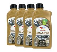 Total quartz Ineo Xtra Longue Vie SAE 0W-20 Huile VW 508 00, 509 00, 4x1 Litre