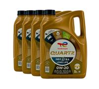 Total quartz Ineo Xtra Longue Vie SAE 0W-20 Huile VW 508 00, 509 00, 4x5 Litre