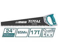 TOTAL - Scie à ciment | longueur 600 mm | Feuille de tungstène | Pour couper du ciment, du béton ou des briques | Outil idéal pour les travaux de construction et de maçonnerie