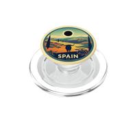Total Solar Eclipse 08.12.2026 Affiche de Voyage Espagne PopSockets PopGrip pour MagSafe