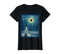 Total Solar Eclipse 08.12.2026 Ours Polaire du Groenland Van Gogh T-Shirt Graphique avec Valeur