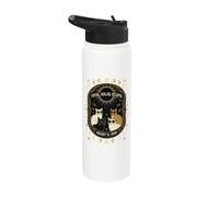 Total Solar Eclipse 12 août 2026 Chats regardant Céleste Stainless Steel Insulated Water Bottle