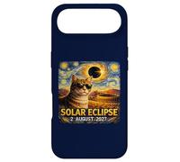 Total Solar Eclipse 2 août 2027 Chat Amusant Nuit étoilée Coque pour iPhone Air