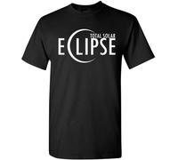 Total Solar Eclipse 2017 Men's T Shirt USA Moon Astronomy T-Shirt Tee Black Manches Courtes(Medium)