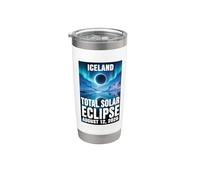Total Solar Eclipse 2026 Islande, Totality Chaser Islande Gobelet isotherme en acier inoxydable double paroi