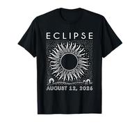 Total Solar Eclipse 2026 Path of Totality Islande 12 août T-Shirt