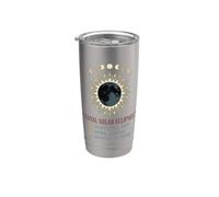 Total Solar Eclipse Chaser 2017 2024 2026 Événement d'astronomie Gobelet isotherme en acier inoxydable double paroi