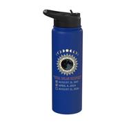 Total Solar Eclipse Chaser 2017 2024 2026 Événement d'astronomie Stainless Steel Insulated Water Bottle
