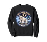 Total Solar Eclipse Greenland 2026 Polar Bear Eclipse Chaser Sweatshirt