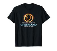 Total Solar Eclipse Groenland 12 août 2026 Astro Lovers T-Shirt