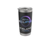 Total Solar Eclipse Iceland 8 12 2026 Totality Astronomy Gobelet isotherme en acier inoxydable double paroi