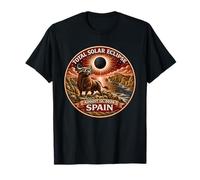 Total Solar Eclipse Spain 2026 Bull Eclipse Chaser Patch T-Shirt