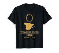 Total Solar Event Eclipse 2026 Le Chemin de la totalité T-Shirt