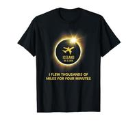 Total Solar Iceland Eclipse 2026 I Flew for Four Minutes T-Shirt Graphique avec Valeur