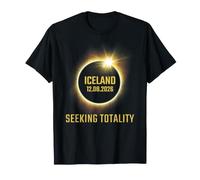Total Solar Iceland Eclipse 2026 Seeking Totality T-Shirt
