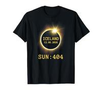 Total Solar Iceland Eclipse 2026 Totality Sun 404 Not Found T-Shirt