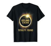 Total Solar Iceland Eclipse 2026 Totality T-Shirt
