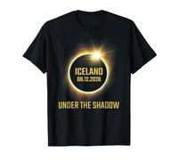 Total Solar Iceland Eclipse 2026 Totality Under The Shadow T-Shirt