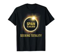 Total Solar Spain Eclipse Seeking 12 8 2026 Totality T-Shirt