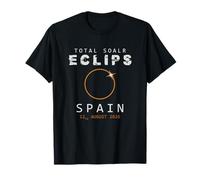 Total Solar The Event Eclipse 2026 Cosmique Phénomène Nuit T-Shirt