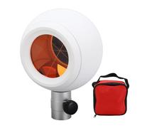 Total Station Prism Balle Forme de 64 mm de diamètre 100 mm Scandine Arpentage Prism Head pour une mesure de haute précision avec une base de verre d'alliage en aluminium de base