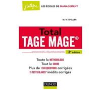 Total TAGE MAGE® 2nde édition - Marie-Virginie Speller - Dunod - broché - Scolaire / Universitaire