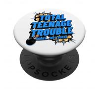 Total Teenage Trouble, Vie et émotions des Adolescents, garçons et Filles PopSockets PopGrip Adhésif