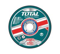 Total Tools - Boîte de 10 disques à découper : Ø 115 x 1,2 x 22,2 mm : Boîte de 10 : Pour découper le métal ou l'acier inoxydable : Pièces de rechange pour meuleuses d'angle : Abrasif métal