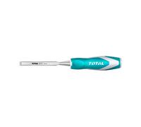 Total Tools - Ciseau à bois : 12 x 140 mm : Convient à la charpenterie et à la menuiserie : Ciseau pour couper ou ébrécher le bois : Fabriqué en chrome vanadium : Poignée bi-matière