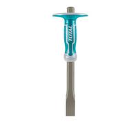 Total Tools - Coupeur à froid - Pointe 305 x 25 mm x base 19 mm - Ciseau de maçon pour couper du fer ou de la pierre avec un marteau - Outil de maçonnerie et de construction - Fabriqué en acier 40Cr