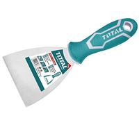 Total Tools - Couteau à mastic - 100 mm - Fabriqué en acier inoxydable - Idéal pour les travaux de construction et de maçonnerie - Pour gratter la peinture ou le papier et étaler du plâtre