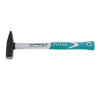 Total Tools - Marteau pour Mécanicien - 1500 g - Idéal pour les Travaux de Mécanique - Frapper des Pièces Métalliques ou des Tôles - Tête en Acier au Carbone - Poignée Bimatière