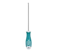TOTAL - Tournevis - Embout Phillips - Acier S2 - Tige Ronde - Embout Aimanté - Couleur : Bleu - Taille : PH3 x 200 mm
