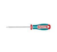 TOTAL - Tournevis Torx | Pointe Magnétique | Idéal pour les Rénovations et l'Entretien | Manche Ergonomique Tri-matière | Acier Résistant à la Corrosion | T20 x 150 mm