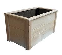 TOTAL WOOD 2012 Jardinière rectangulaire en Bois Jardin terrasse Balcon Interieur Exterieur 100 x 40 x 45 cm également Disponible sur Mesure