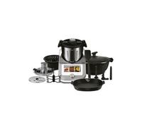 Ufesa TotalChef RK7 Robot de Cuisine Multifonctions Inteligent, WIFI, 30 Fonctions, 4.5L, Écran Tactile 7 Pouces, Balance Integrée, Livre de Recettes Interactif, Argent / Blanc