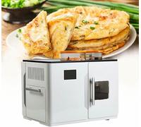 Totalement Automatique Roti Maker, Électrique Chapati Tortilla Pancakes Pita Machine De Fabrication, Pour Chapati, Tortilla De Farine, Tawa, Dosa, Ajuster L'épaisseur De 1,0 Mm À 35 Mm