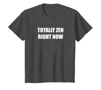 Totalement Zen en ce Moment T-Shirt, Enfant, Chiné Foncé, 3 Ans