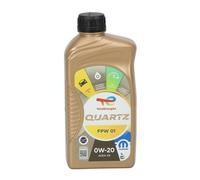 TOTAL Quartz Mopar FPW01 Huile Moteur 0W-20 Semi-Synthétique, 5x1 L