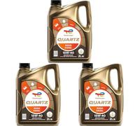 TotalEnergies Quartz 5000 Diesel 15W-40, Huile moteur, 2 litres (Lot de 3)