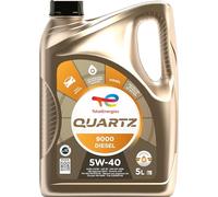 TotalEnergies Quartz 9000 Diesel 5W-40, Huile moteur, 5 litres