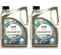 TotalEnergies Quartz EV3R 10W-40, Huile moteur essence et Diesel, 5 litres (Lot de 2)