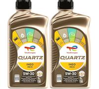 TotalEnergies Quartz Ineo MC3 5W-30, Huile moteur essence et Diesel, 1 litre (Lot de 2)