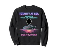 Totality At Sea 08 12 26 Total Eclipse Sky Watchers Sweatshirt