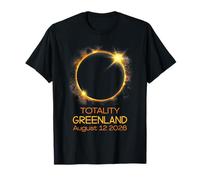 Totality Eclipse Solar 2026 Greenland T-Shirt