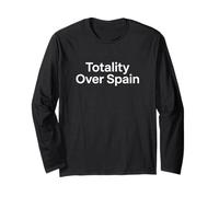 Totality Over Spain 2026 Observateur d'astronomie de l'éclipse Solaire Manche Longue