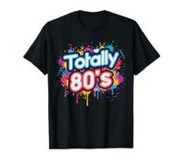Totally 80s Paint Splatter Retro Throwback Hommes Femmes Enfants T-Shirt