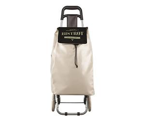 Totally Addict Chariot De Courses Bistrot - Beige - Poussette De Marché